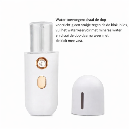 HydraMist™ Nano Facial Spray – Directe hydratatie voor een frisse huid